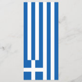 Griechenland-Flagge Menükarte (Rückseite)