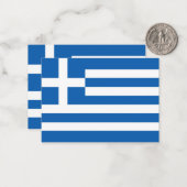Griechenland-Flagge Mitteilungskarte (Vorderseite/Rückseite Beispiel)
