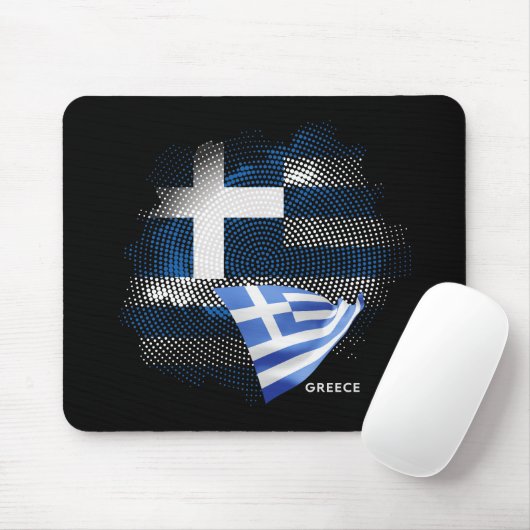 Griechenland-Flagge Mousepad (Mit Mouse)