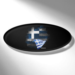Griechenland-Flagge Namenschild