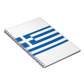 Griechenland-Flagge Notizblock (Rechte Seite)