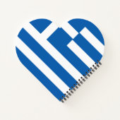 Griechenland-Flagge Notizblock (Rückseite)