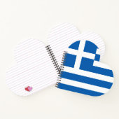 Griechenland-Flagge Notizblock (Innenseite)