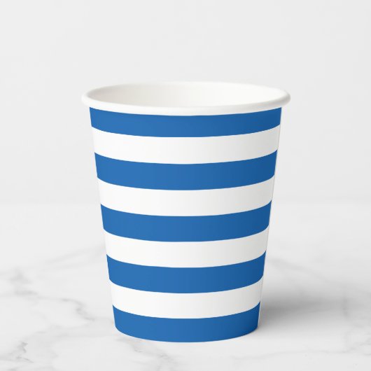 Griechenland-Flagge Pappbecher (Rückseite)