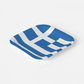 Griechenland-Flagge Pappteller (Gewinkelt)