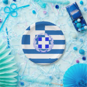 Griechenland-Flagge Pappteller (Party)