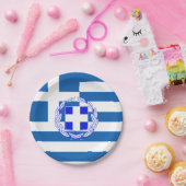 Griechenland-Flagge Pappteller (Party)