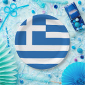 Griechenland-Flagge Pappteller (Party)