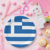 Griechenland-Flagge Pappteller (Party)