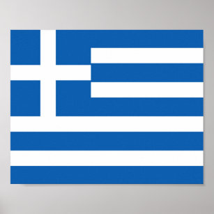 Griechenland-Flagge Poster