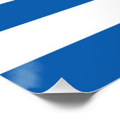 Griechenland-Flagge Poster (Ecke)