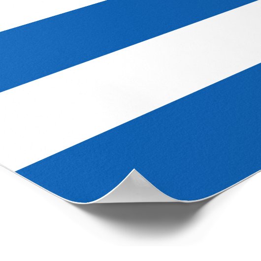 Griechenland-Flagge Poster (Ecke)