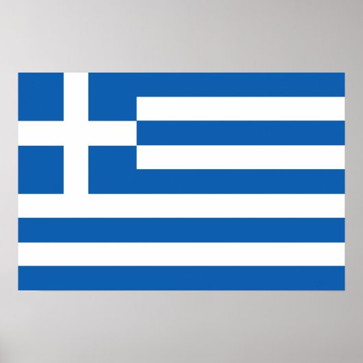 Griechenland-Flagge Poster (Vorne)