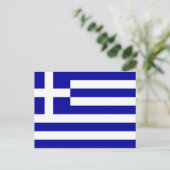 Griechenland-Flagge Postkarte (Stehend Vorderseite)