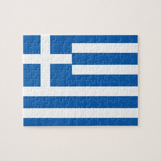 Griechenland-Flagge Puzzle (Horizontal)