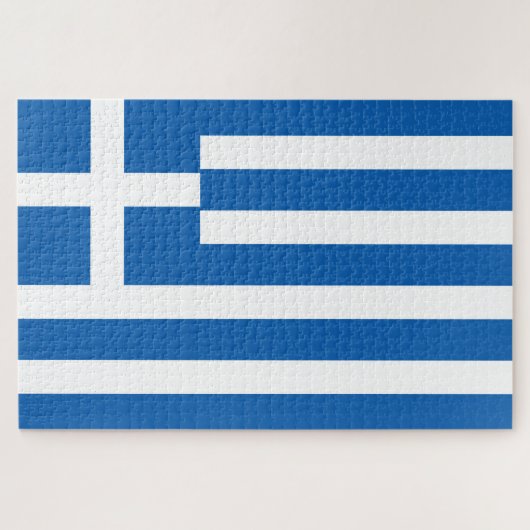 Griechenland-Flagge Puzzle (Horizontal)