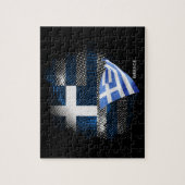 Griechenland-Flagge Puzzle (Vertikal)