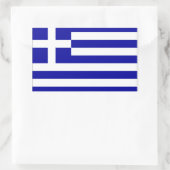 Griechenland-Flagge Rechteckiger Aufkleber (Tasche)
