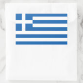 Griechenland-Flagge Rechteckiger Aufkleber (Tasche)