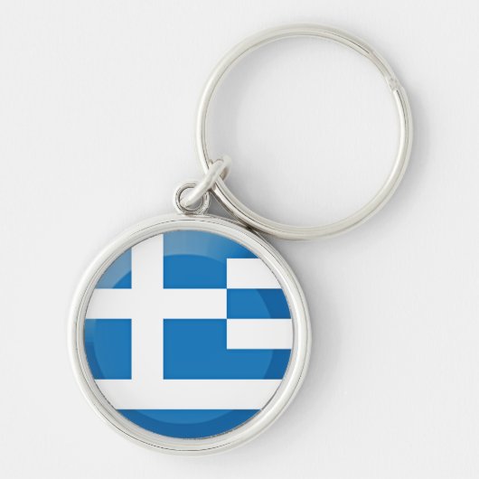 Griechenland-Flagge Schlüsselanhänger (Vorne)