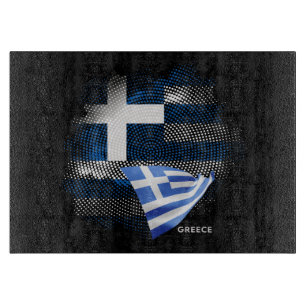 Griechenland-Flagge Schneidebrett