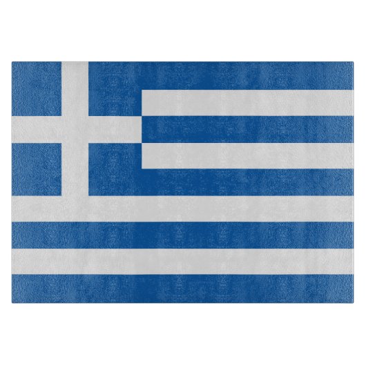 Griechenland-Flagge Schneidebrett (Vorderseite)