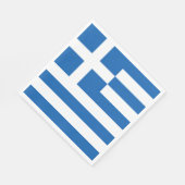 Griechenland-Flagge Serviette (Ecke)