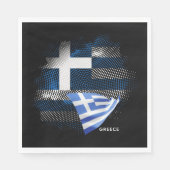Griechenland-Flagge Serviette (Vorderseite)