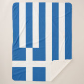 Griechenland-Flagge Sherpadecke (Vorderseite)