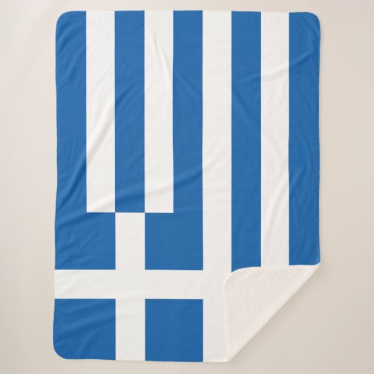 Griechenland-Flagge Sherpadecke (Vorderseite)