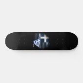 Griechenland-Flagge Skateboard (Horizontal)
