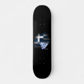 Griechenland-Flagge Skateboard (Vorne)