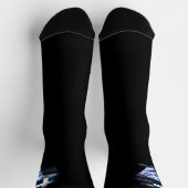 Griechenland-Flagge Socken (Oben)