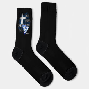 Griechenland-Flagge Socken