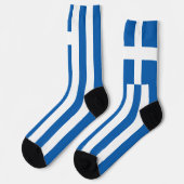Griechenland-Flagge Socken (Linkes Detail)