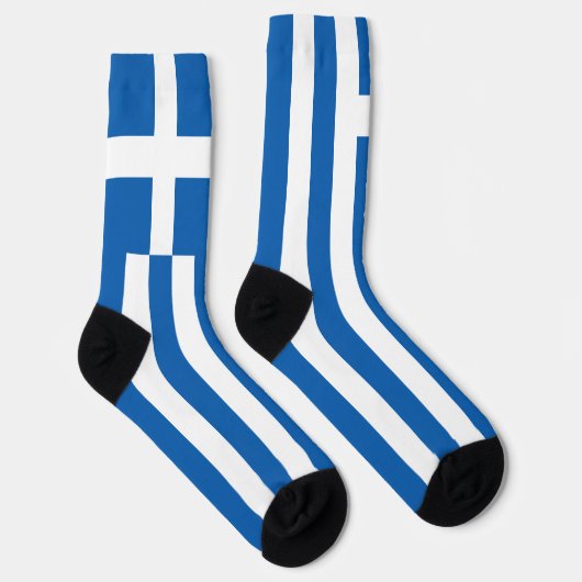 Griechenland-Flagge Socken (Rechts)