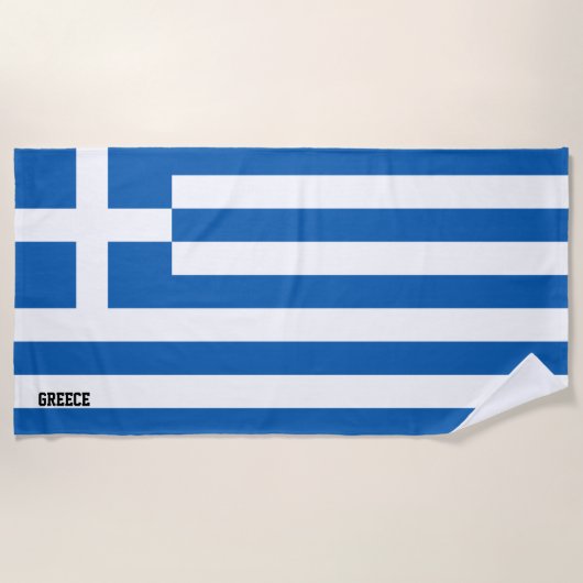 Griechenland Flagge Splendid Patriotic Strandtuch (Vorderseite)