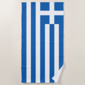 Griechenland-Flagge Strandtuch (Vorderseite)