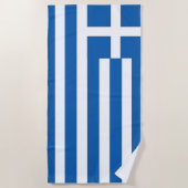 Griechenland-Flagge Strandtuch (Vorderseite)