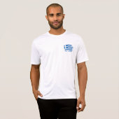Griechenland-Flagge T-Shirt (Vorne ganz)