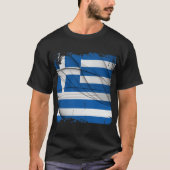 Griechenland-Flagge T-Shirt (Vorderseite)