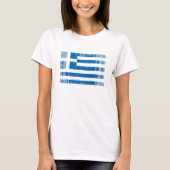 Griechenland-Flagge T-Shirt (Vorderseite)