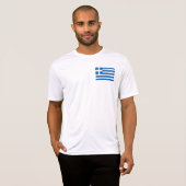 Griechenland-Flagge T-Shirt (Vorne ganz)