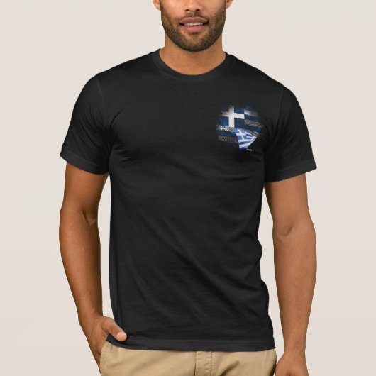 Griechenland-Flagge T-Shirt (Vorderseite)