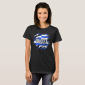 Griechenland-Flagge T-Shirt (Vorne ganz)
