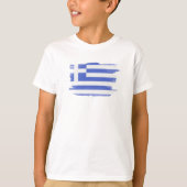 Griechenland-Flagge T-Shirt (Vorderseite)