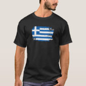 Griechenland-Flagge T-Shirt (Vorderseite)