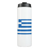 Griechenland-Flagge Thermosbecher (Vorderseite)