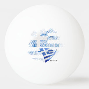 Griechenland-Flagge Tischtennisball
