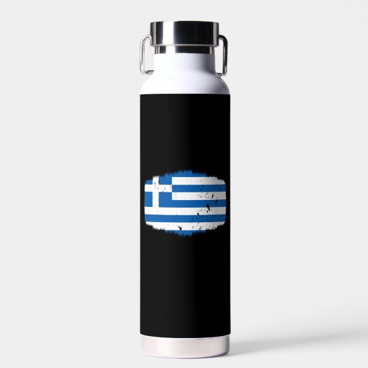 Griechenland-Flagge Trinkflasche (Vorne)